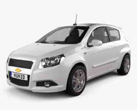 Chevrolet Aveo 3door 2010 3D model