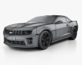 Chevrolet Camaro ZL1 2014 3D模型 wire render