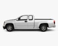 Chevrolet Colorado Extended Cab 2014 3d model side view