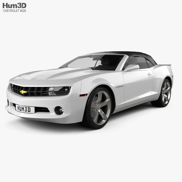 Chevrolet Camaro 2LT RS descapotable 2011 Modelo 3D