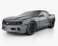 Chevrolet Camaro 2LT RS descapotable 2011 Modelo 3D wire render