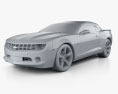Chevrolet Camaro 2LT RS descapotable 2011 Modelo 3D clay render