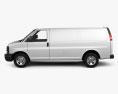 Chevrolet Express Carrinha 2003 Modelo 3d vista lateral