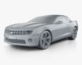Chevrolet Camaro 2SS RS convertible 2014 3d model clay render