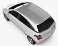 Chevrolet Agile 2012 3D模型 顶视图