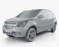 Chevrolet Agile 2012 3D-Modell clay render