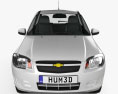 Chevrolet Celta 3 puertas hatchback 2011 Modelo 3D vista frontal