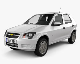 Chevrolet Celta 5-door hatchback 2014 3D model