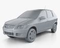 Chevrolet Celta 5 porte hatchback 2011 Modello 3D clay render