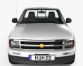 Chevrolet S10 Single Cab Long bed 2005 3D модель front view