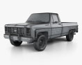Chevrolet C/K Scottsdale Single Cab Standart bed 2022 3d model wire render