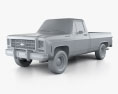 Chevrolet C/K Scottsdale Single Cab Standart bed 2022 3D-Modell clay render
