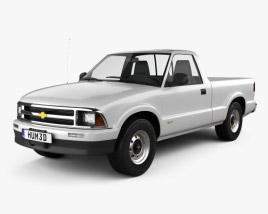3D model of Chevrolet S10 Single Cab Standart bed 2005
