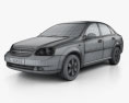 Chevrolet Lacetti sedan 2011 3d model wire render