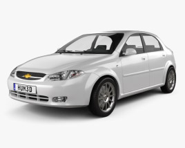 3D model of Chevrolet Lacetti hatchback 2011