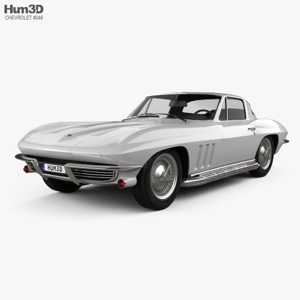 Chevrolet Corvette Sting Ray (C2) 1965 Modelo 3D