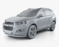 Chevrolet Captiva 2015 3d model clay render
