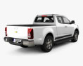 Chevrolet Colorado S-10 Extended Cab 2016 3d model back view