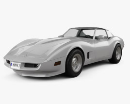 Chevrolet Corvette Stingray (C3) Coupe 1974 3D model