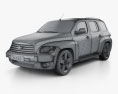 Chevrolet HHR wagon 2011 3d model wire render