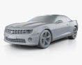 Chevrolet Camaro 2SS RS coupé 2014 Modello 3D clay render