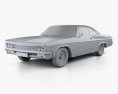 Chevrolet Impala SS Sport Coupe 1966 3d model clay render