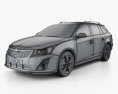 Chevrolet Cruze Wagon 2014 3d model wire render
