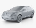 Chevrolet Cobalt 2014 3d model clay render