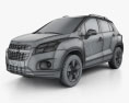 Chevrolet Trax 2016 3D 모델  wire render