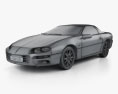 Chevrolet Camaro coupe 2002 3d model wire render