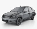Chevrolet Prisma 2013 3D 모델  wire render