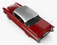 Chevrolet Bel Air Sport Coupe 1957 Modello 3D vista dall'alto