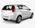 Chevrolet Sail hatchback 2014 3d model back view