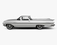 Chevrolet El Camino 1959 Modelo 3D vista lateral