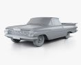 Chevrolet El Camino 1959 Modelo 3D clay render