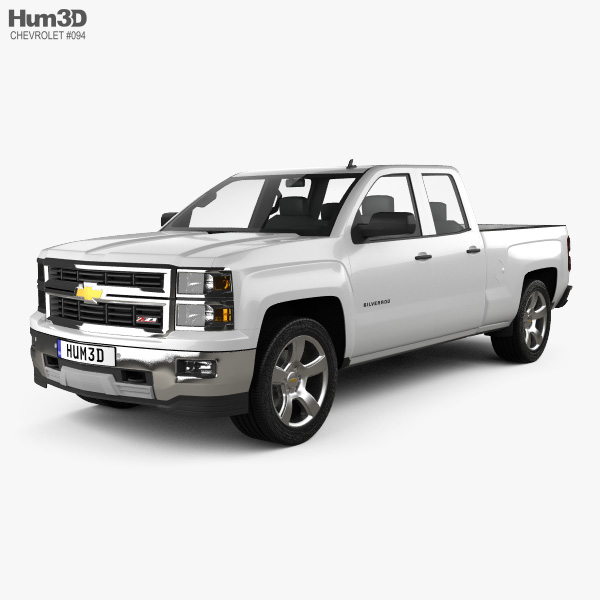 Chevrolet Silverado Extended Cab Z71 2016 Modello 3D