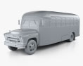 Chevrolet 6700 School Bus 1955 3d model clay render