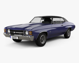 3D model of Chevrolet Chevelle SS 454 LS5 Cabriolet 1971