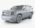 Chevrolet Tahoe 2017 3d model clay render