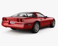 Chevrolet Corvette (C4) coupe 1996 3d model back view