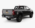 Chevrolet Colorado Extended Cab 2017 3d model back view
