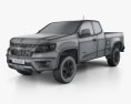 Chevrolet Colorado Extended Cab 2017 3d model wire render