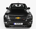 Chevrolet Colorado Extended Cab 2017 3d model front view