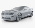 Chevrolet Camaro ZL1 敞篷车 2014 3D模型 clay render