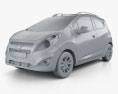 Chevrolet Spark LS 2016 Modello 3D clay render