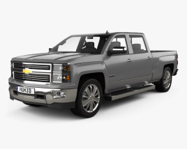 Chevrolet Silverado Crew Cab High Country 2016 Modelo 3D