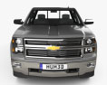 Chevrolet Silverado Crew Cab High Country 2016 3d model front view