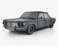Chevrolet Corvair Седан 1960 3D модель wire render