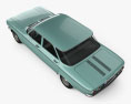 Chevrolet Corvair sedan 1960 3D-Modell Draufsicht