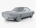 Chevrolet Corvair 1965 3D模型 clay render